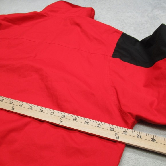 Eddie Bauer Jacket Mens Medium Red Colorblock‎ Pullover Windbreaker VTG 90's - Picture 10 of 12